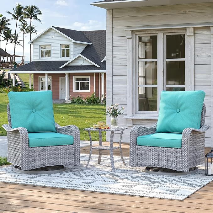 2-Seat Modern Patio Furniture Set