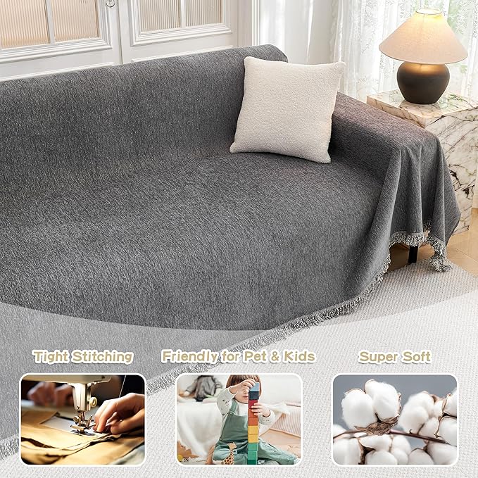 MYSKY HOME Oversized Couch Cover Sofa Covers Couch Covers