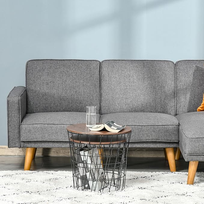 HOMCOM End Tables Set of 2, Nesting Tables