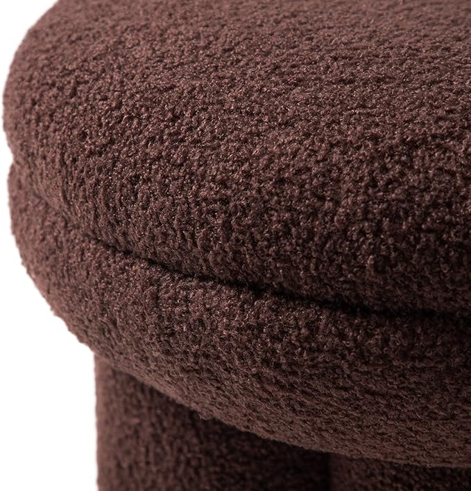 Furniture of America Rami Modern 17.5-inch Mushroom-Shape Upholstered Ottoman