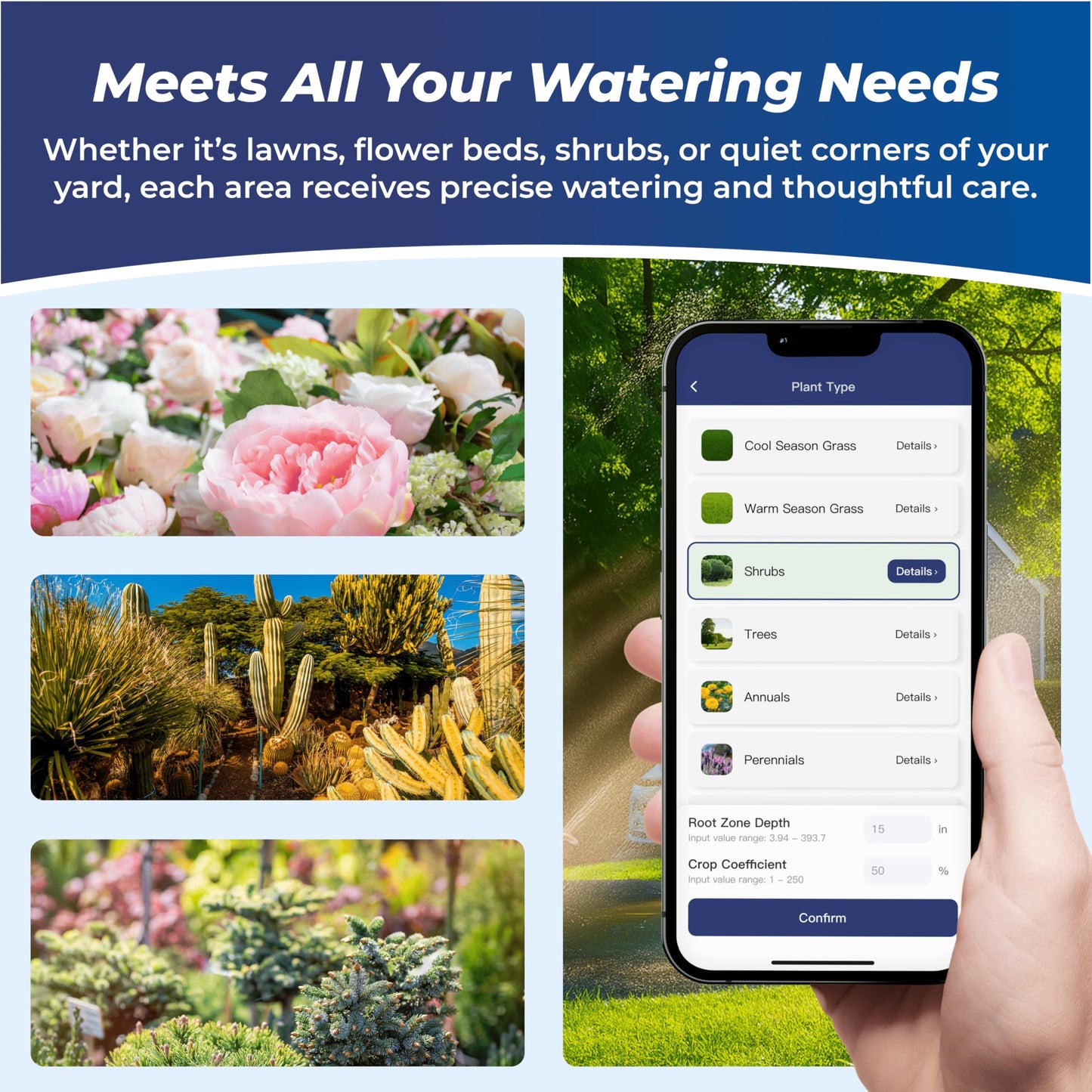 Remo Garden Smart Sprinkler Controller, 4 Zones Wi-Fi Irrigation System, Hyper-Local Weather Intelligence, Automatic Rain Skip, Compatible with Alexa