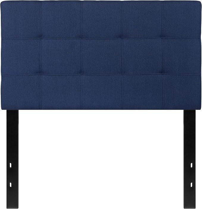 Flash Furniture Bedford Tufted Upholstered Twin Size Headboard in Navy Fabric