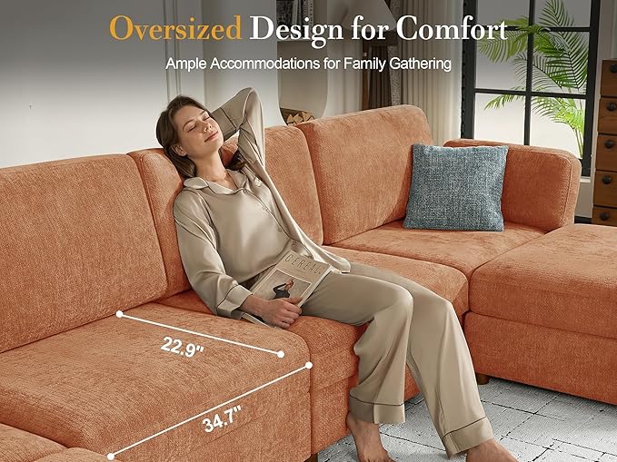 109'' Oversized Modular Sectional Sofa