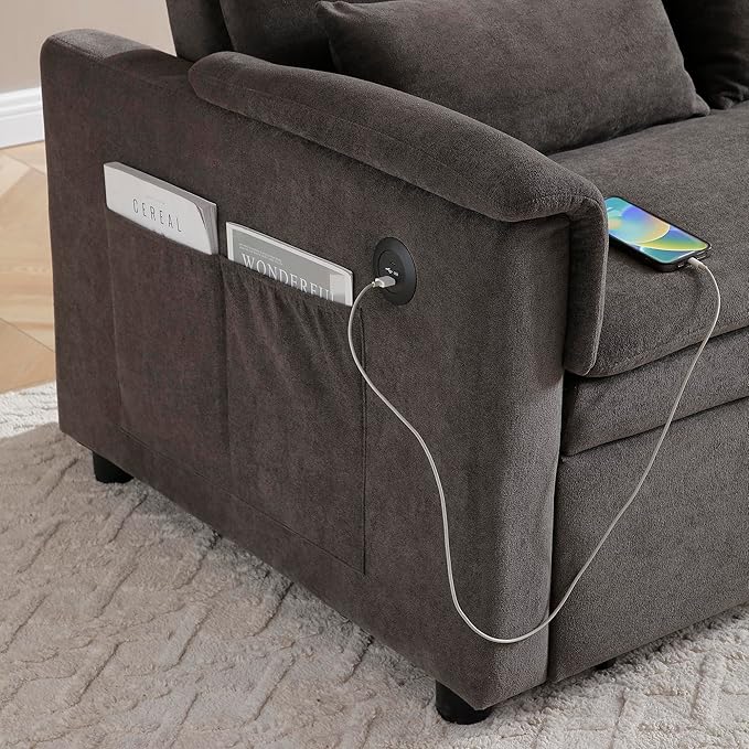 55.5" Small Sleeper Sofa Couch