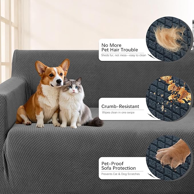 Arfntevss Stretch Sectional Couch Covers L Shaped Corner Sectional Sofa Cover