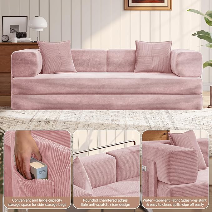 MoonSpeak 78.8''Sleeper Couch Bed