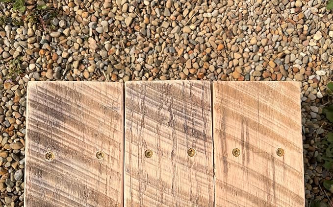Classic Amish Reclaimed Wood Step Sitting Stool Footstool Deck Patio Door