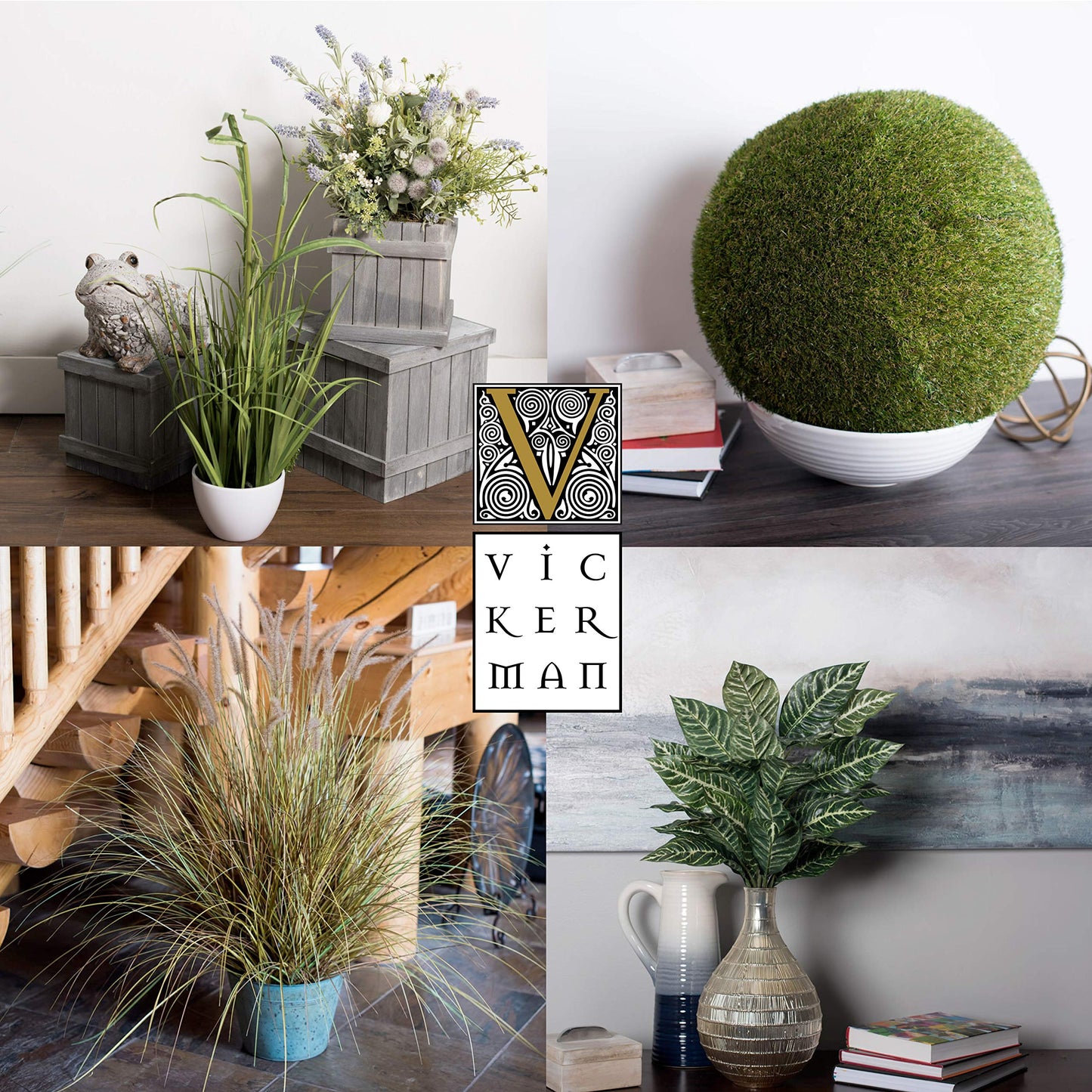 Vickerman Everyday 7.5" Indoor Artificial Green Succulents - Geometric Glass Terrarium - Pre-Made Durable Faux Plants in Glass Terrarium - Maintenance Free