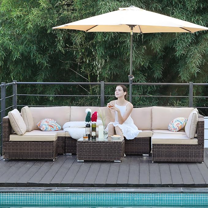 7-Piece Outdoor Patio Furniture Set