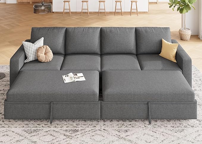 HONBAY Modular Sectional Sleeper Sofa Bed,