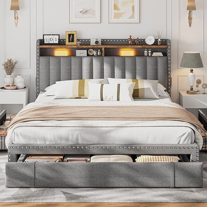 EnHomee Queen Size Bed Frame