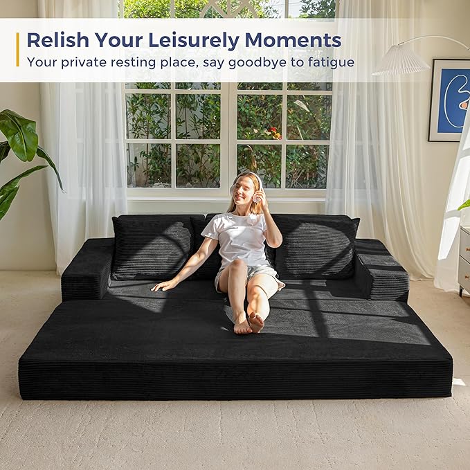 MAXYOYO Convertible Sofa Bed, Folding Sleeper Chair