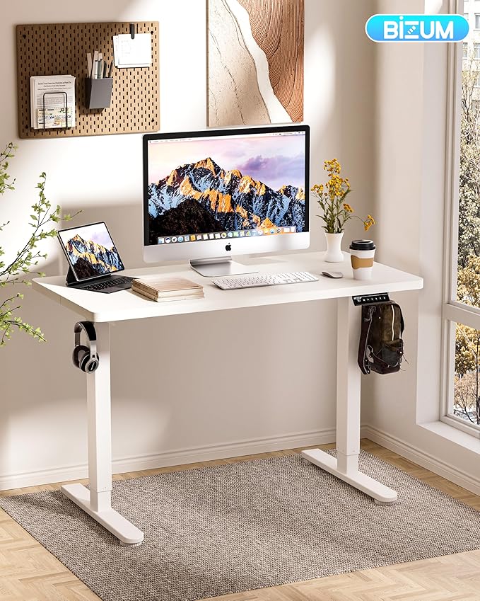 BIZUM Standing Desk Electric Adjustable Computer Desk-Stand up Desk Office