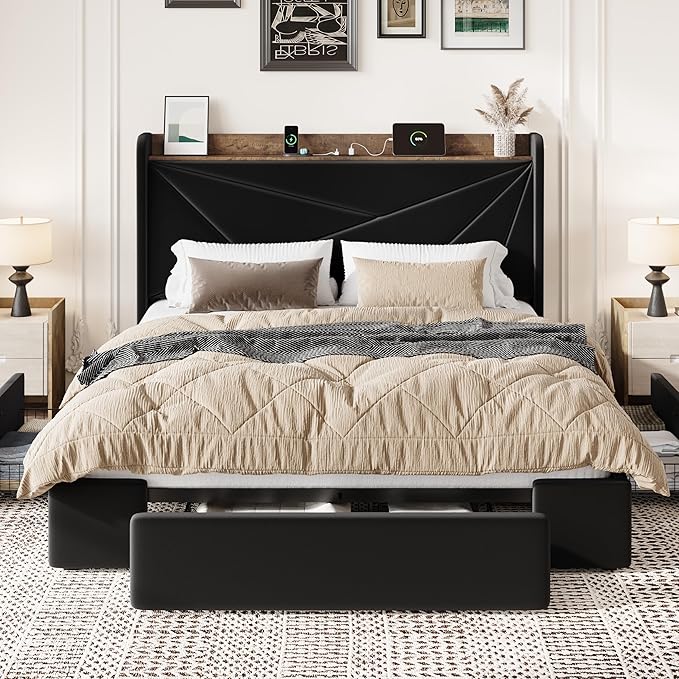 SHA CERLIN Full Size Bed Frame
