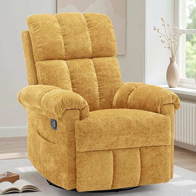 Korser Recliner Chair, Swivel Rocker Recliner Chair