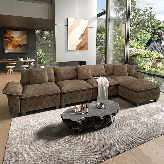 HERA'S HOUSE 158" Modular Sectional Sofa, Oversized L Shaped Couches