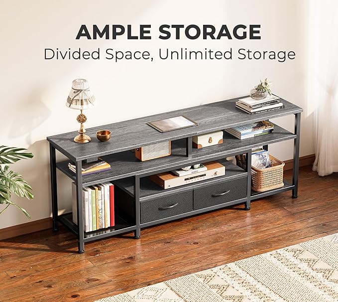 Huuger TV Stand for 55 60 Inch TV, Entertainment Center