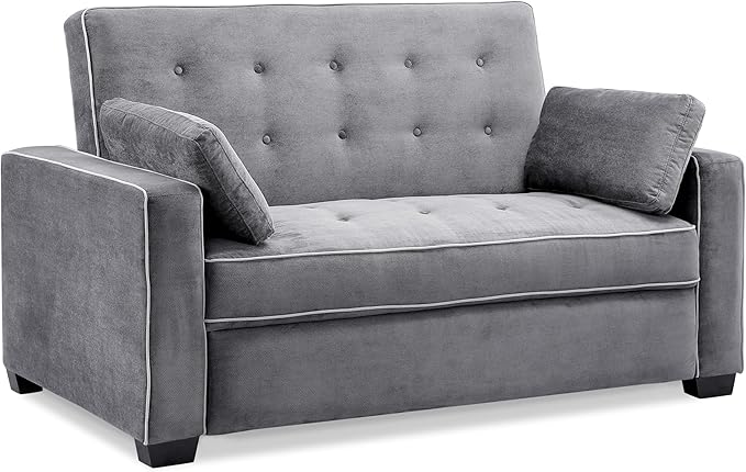 Serta Ainsley 72.6" Convertible Sleeper Sofa, Queen Size, Dreamcoil Comfort