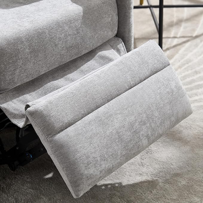 Manual Recliner 360°Swivel Glider Rocking Chair, Upholstered Nursery Adult