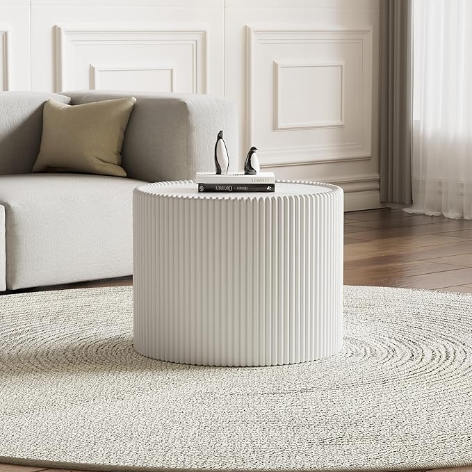 Modern Nesting Coffee Table Set of 2, Creative Moon Coffee and End Table Set