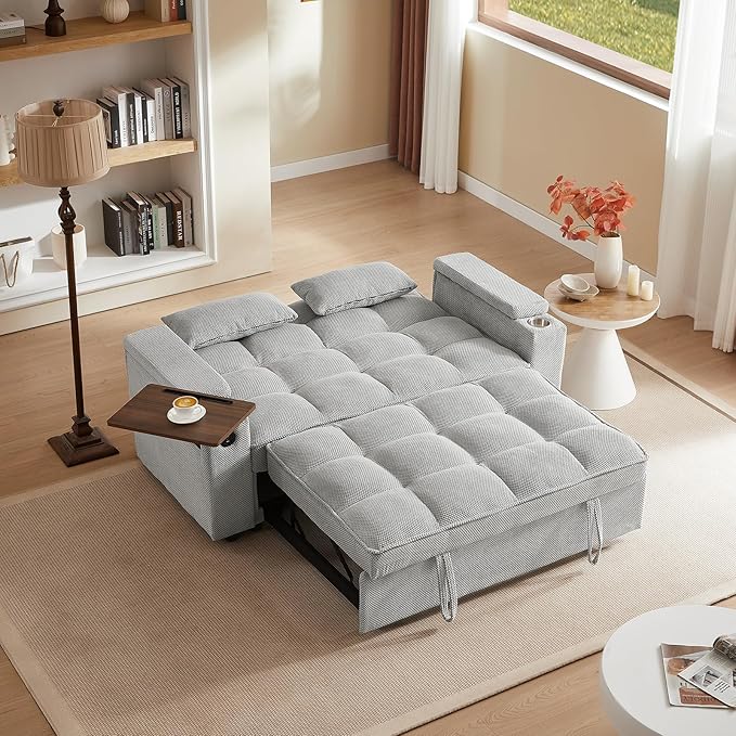 Auvsoce 65'' Convertible Sleeper Sofa Bed