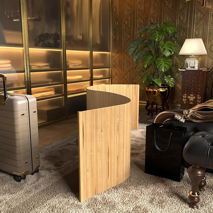 2 ft. Tall Reversible Bamboo Wave Screen