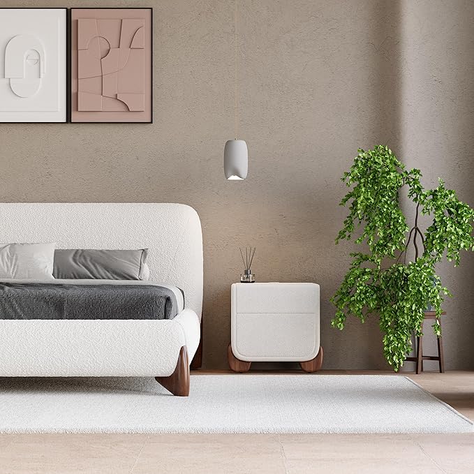 homary Smart Boucle Nightstand