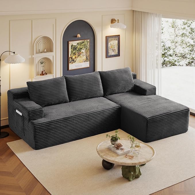 96" Sectional Couches for Living Room Cloud Couch Sofa