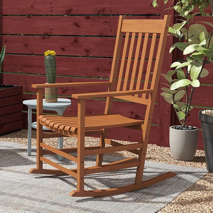 Outsunny Outdoor Rocking Chair Set of 2, Patio Rocking Chair