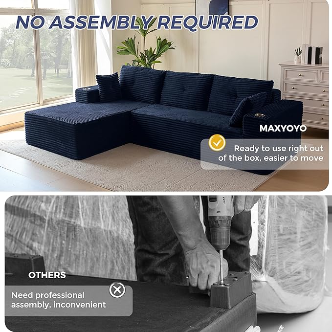 MAXYOYO 104" Modular Sectional Couch