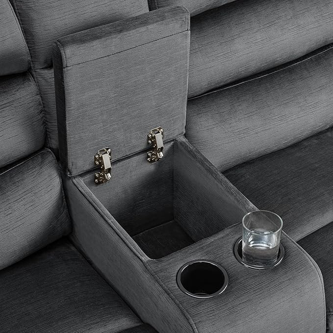 MCombo 73.8'' Wall Hugger Power Loveseat Recliner, Reclining Loveseat