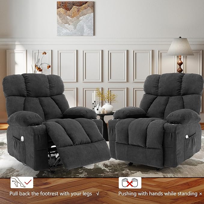Massage Rocking Recliner Chair, Ergonomic Recliners Sofa