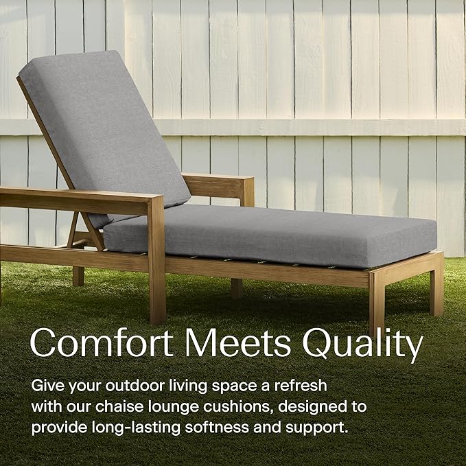 Honeycomb Outdoor Chaise Lounge Cushion