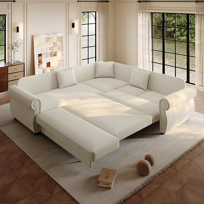 88.2" Sectional Sleeper Sofa