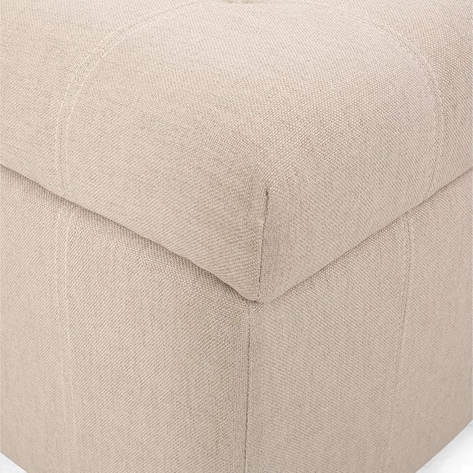 Christopher Knight Home Hedda Tufted Fabric Storage Ottoman