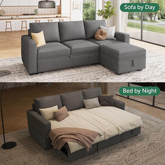 HONBAY Modular Sectional Sleeper Sofa
