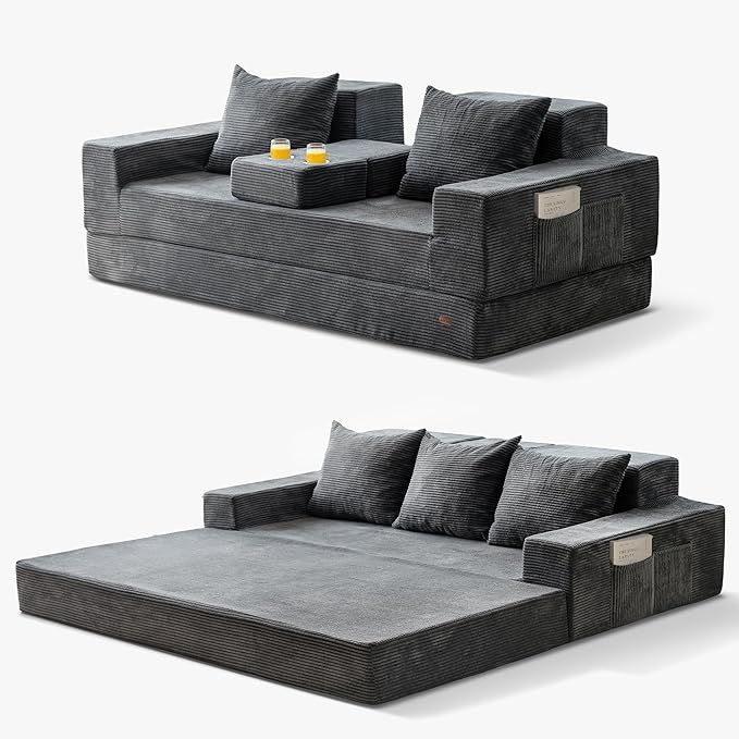 MAXYOYO Convertible Sofa Bed, Folding Sleeper Chair