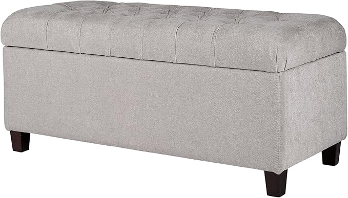 Homepop Home Decor | Tufted Ainsley Button Storage Ottoman Bench