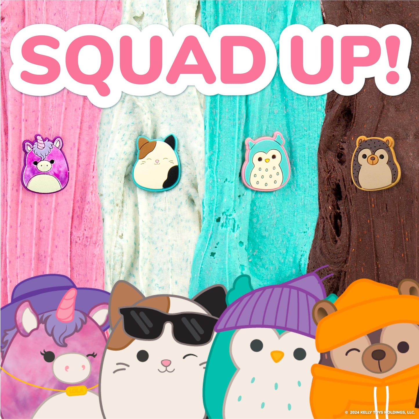 Original Squishmallows Premium Cloud Slime - Cam The Cat, Coconut Scent
