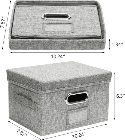 Greeting Card Organizer and Storage Box with 20 Pcs Adjustable Dividers, Storing Cards with 84 Pcs Labels Perfect for Storing Greeting Cards, Envelopes, Photos 1 Pack Grey