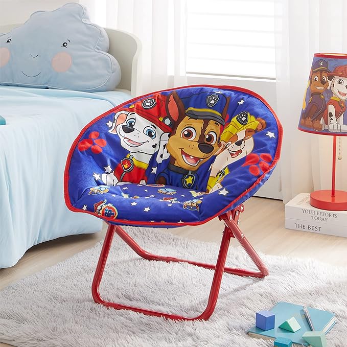 Paw Patrol Chase, Rubble and Marshall Toddler 19” Folding Saucer™ Chair