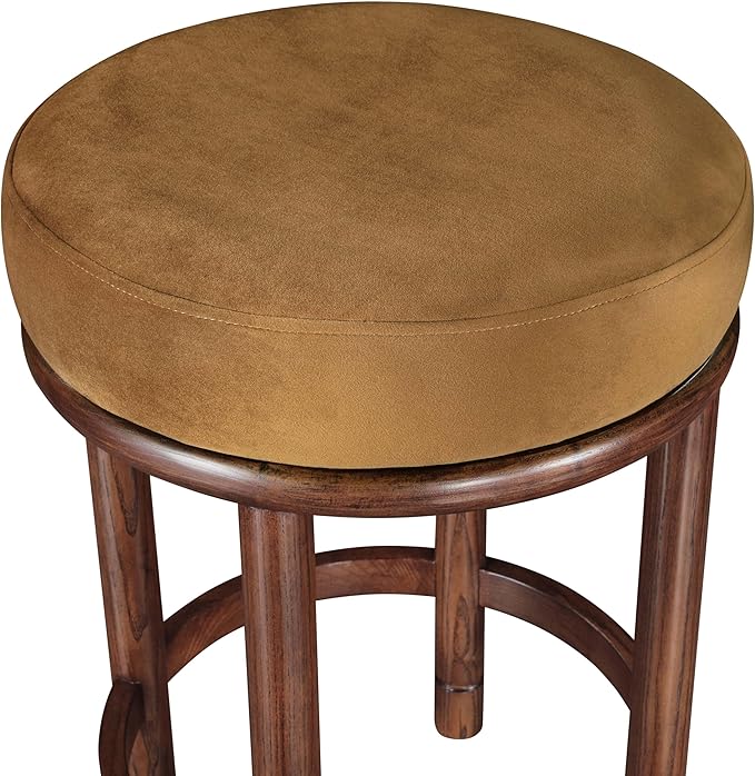 Meridian Furniture 978Saddle-C Monette Collection Art Deco Counter Stool