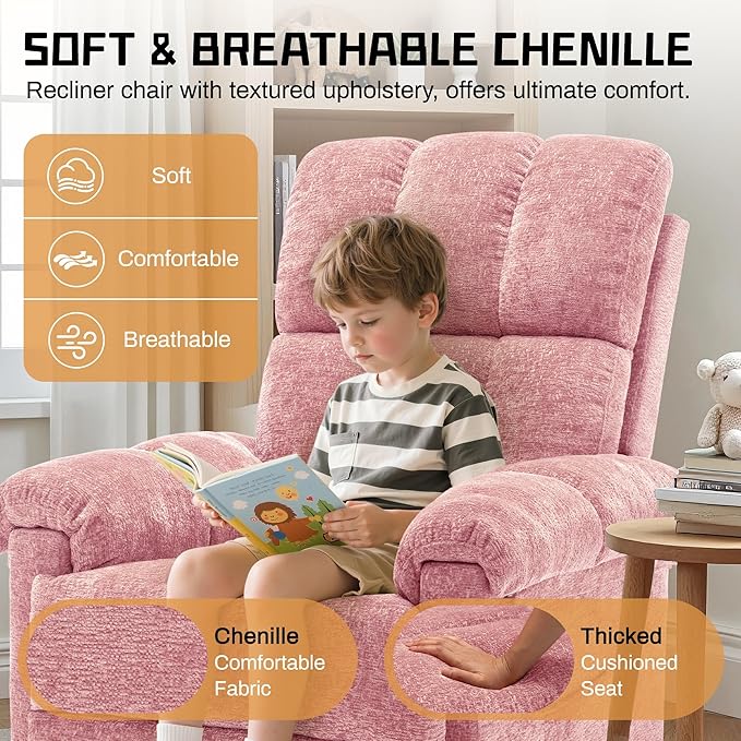 Korser Recliner Chair, Swivel Rocker Recliner Chair