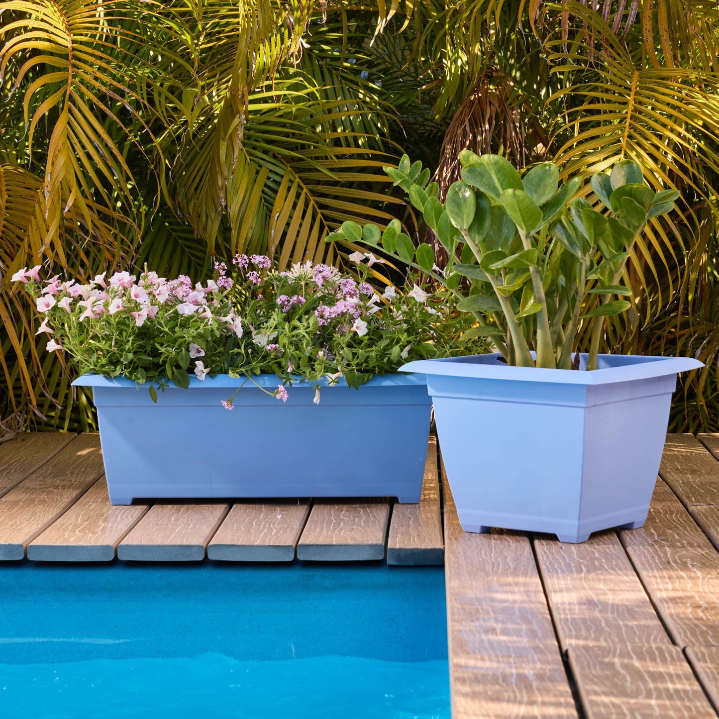 Bloem Dayton Large Window Deck Box Planter 27" Blue (DAYDB2771)