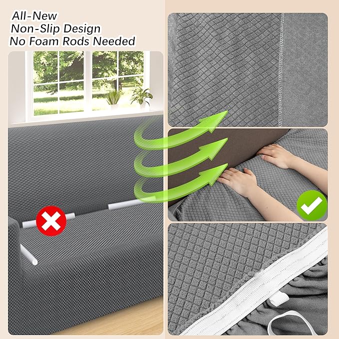 Arfntevss Stretch Sectional Couch Covers L Shaped Corner Sectional Sofa Cover