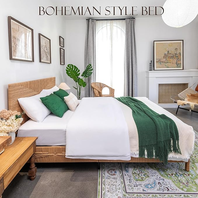 Yechen Boho Full Bed Frame