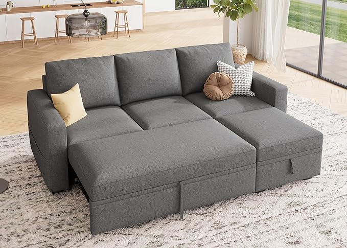 HONBAY Modular Sectional Sleeper Sofa