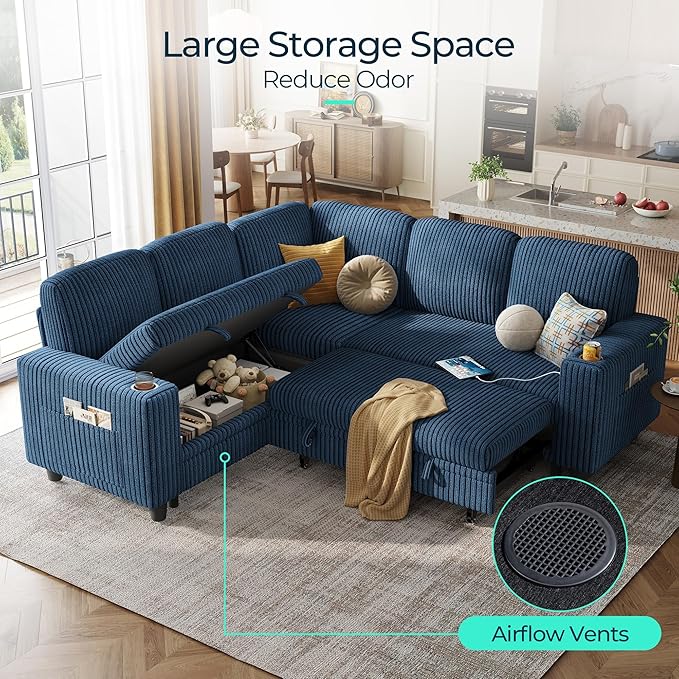 LINSY HOME Sleeper Sofa Bed