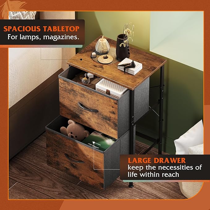 WLIVE Night Stand, Small Dresser