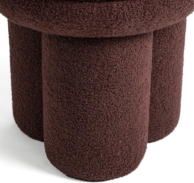 Furniture of America Rami Modern 17.5-inch Mushroom-Shape Upholstered Ottoman